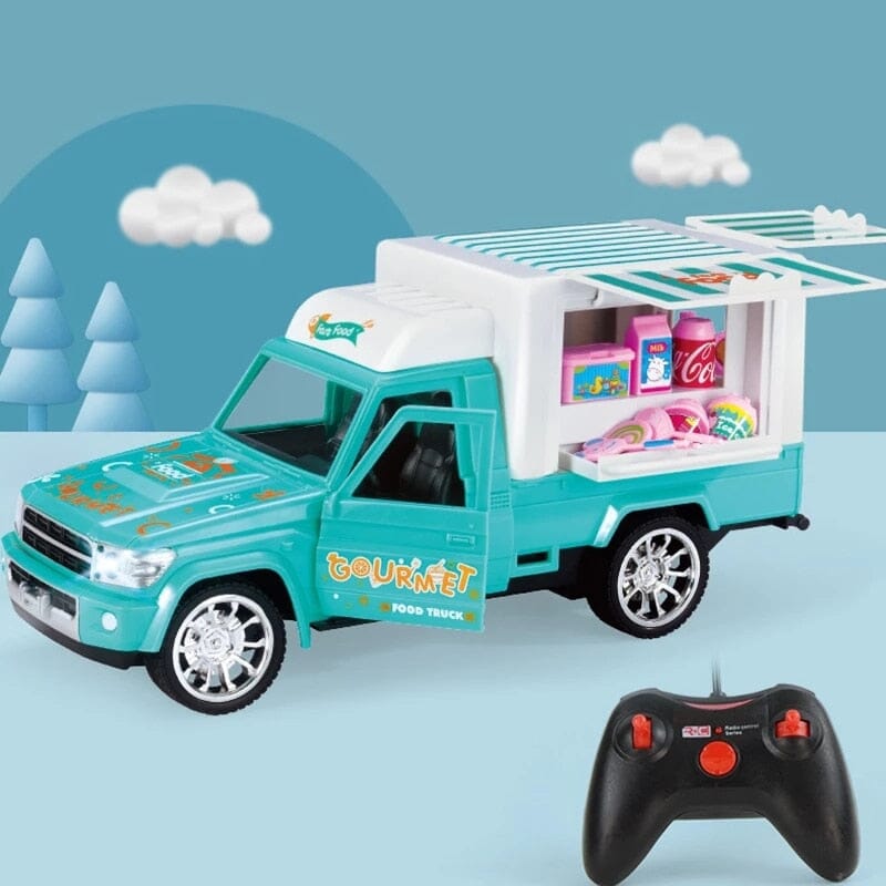 Voiture télécommandée rechargeable sur secteur fille
